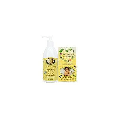 Earth Mama Angel Baby, Angel Baby Bottom Balm, 2-Ounce Jar PLUS Angel Baby Lotion, 8-Ounce Bottle