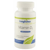 KingFisher Naturals Vitamin D3, 2000IU, 60 Capsules