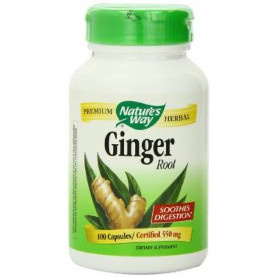 Nature's Way Ginger Root, 550 mg, 300 Capsule Jumbo Size Pack