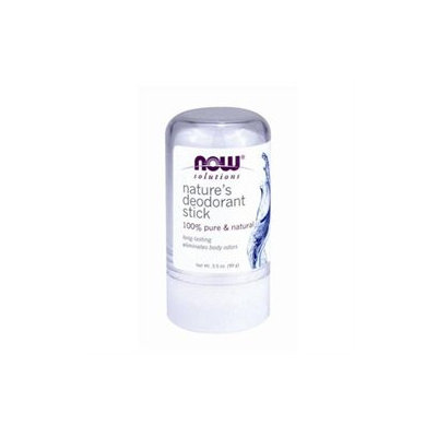 NOW Foods - 100 Pure & Natural Nature's Deodorant Stick - 3.5 oz.