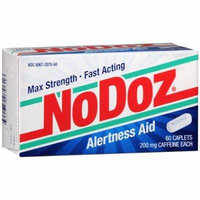 NoDoz Alertness Aid Caplets 60 each Pack of 2