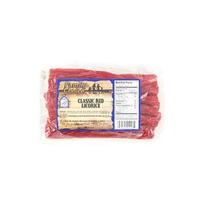 Family Choice 8 Ounce Classic Red Licorice 1117 by Rucker's Candy