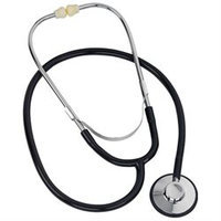 Mabis 10-424-020 Caliber Nurse Stethoscope - Adult Black