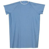 Mabis 532-8030-0139 Convalescent Gown with Snaps - Blue