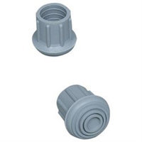 Mabis 519-1373-9504 Walker-Cane-Commode Replacement Tips - Gray No. 20 - Box of 4