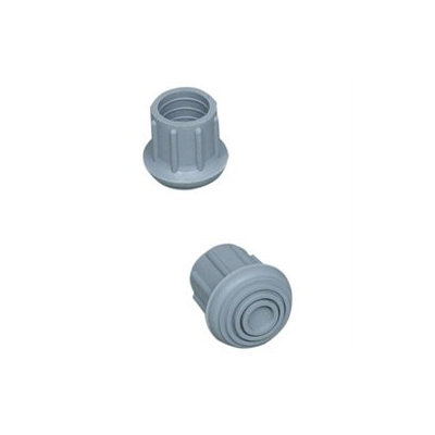 Mabis 519-1373-9504 Walker-Cane-Commode Replacement Tips - Gray No. 20 - Box of 4
