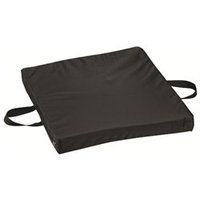 Mabis 513-7645-0200 Gel-Foam Flotation Cushion- 16 x 20 x 2 - Black Oxford Nylon