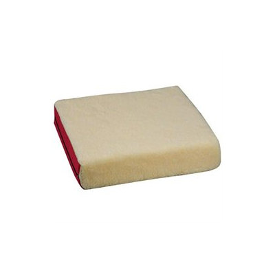 Mabis 513-8076-0700 Standard Polyfoam Wheelchair Cushion - 16 x 18 x 4 - Burgundy and Fleece