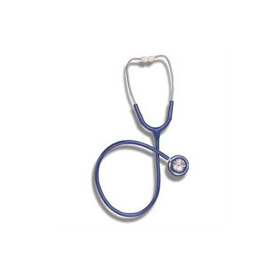 Mabis 10-404-010 Signature Series Stainless Steel Stethoscope - Adult Blue