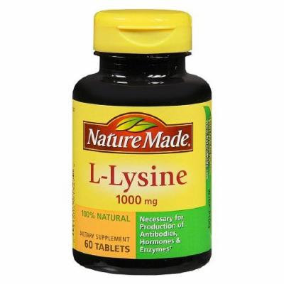 Nature Made Extra Strength L-Lysine, 1000 mg Tablets 60 ea