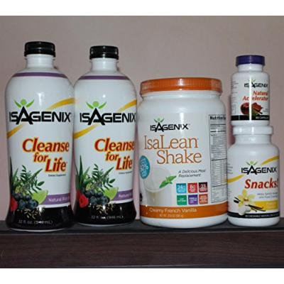 Isagenix 9-day Deep Cleansing and Fat-burning System Vanilla Flavor with Cleanse Liquid Bottles