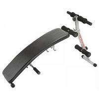 Crescendo Fitness Curve Sit-Up Bench with Dumbbell Rack