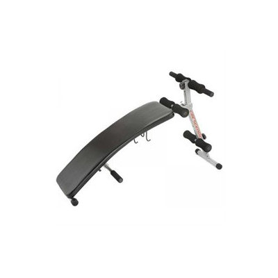 Crescendo Fitness Curve Sit-Up Bench with Dumbbell Rack