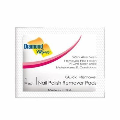 (20) Diamond Wipes Quick Removal Nail Polish Remover Pads Individually Wrapped
