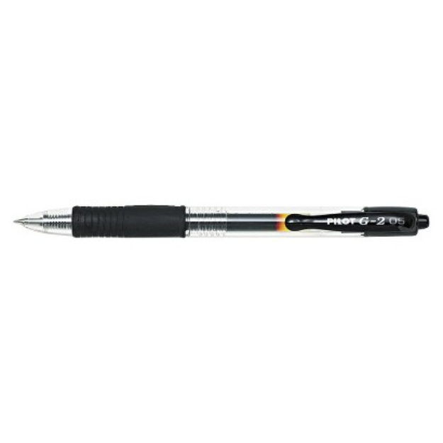 Pilot G-2 Gel Ink Pen, 0.5mm Extra Fine - Black Ink (12 Per Pack)