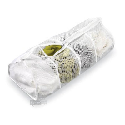 Honey Can Do Hoisery Wash Bag-WHITE-One Size