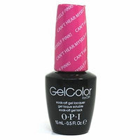 OPI GEL COLOR Nail Polish Lacquer - 2015 Summer Escapade Shades - GC A72 - Can't Hear Myself Pink, 0.5 Fluid Ounce