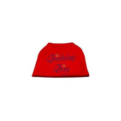Mirage Pet Products 52-10 SMRD Birthday Boy Rhinestone Shirts Red S - 10