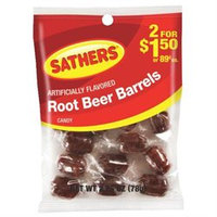 Sathers Candy Root Beer Barrels Candy # 10148 Artificially Flavored