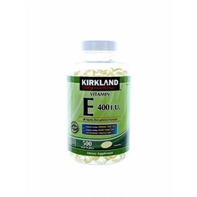 Kirkland Signature Vitamin E 400 I.U. 500 Softgels,(2 Count)