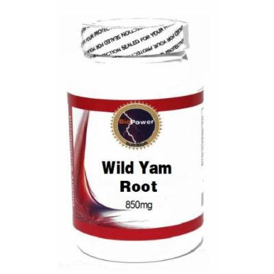 Wild Yam Root 850mg 100 Capsules # BioPower Nutrition