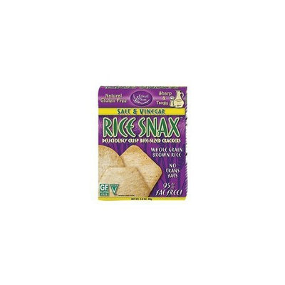 Edward & Sons Trading Co Cracker, Rice Snax, Slt&Vng, 2.80-Ounce (Pack of 6)