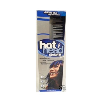 Hot Head Streak'n Wash-out Hair Colour Electric Blue, 1 Ea