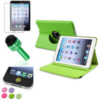 Insten iPad Mini 3/2/1 Case, by INSTEN Green 360 Leather Flip Case Cover+Matte Guard for iPad Mini 3 2 1