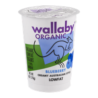 Wallaby Organic Creamy Lowfat Yogurt Blueberry