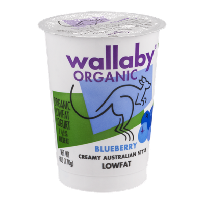 Wallaby Organic Creamy Lowfat Yogurt Blueberry