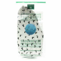 Earth Therapeutics Moisturizing Foot Sock White with Footprints 1 Pair