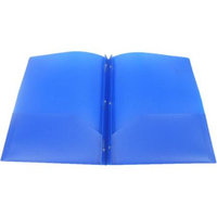 Walmart Private Label 3-Prong Poly Portfolio, Blue