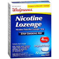 Walgreens Nicotine Stop Smoking Aid Lozenges 4 mg Original