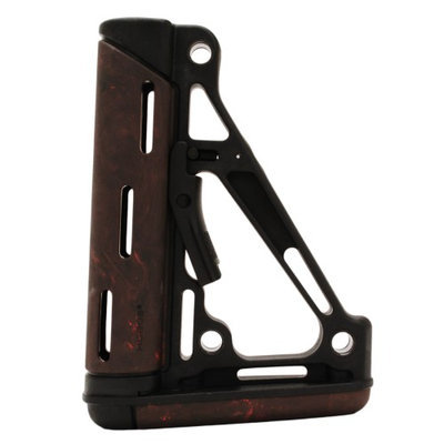 Hogue AR15 OMC Buttstock - Commercial/Mil-Spec Red Lava