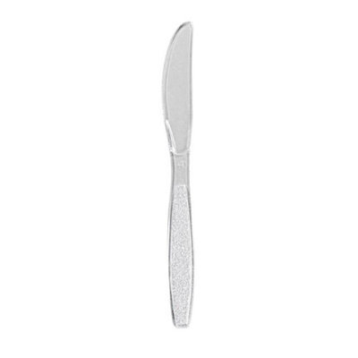 Waddington North America Plastic Knives Clear Extra Heavyweight, 7