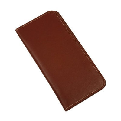 Piel Leather - Passport/Ticket Holder 8996 - Red Leather