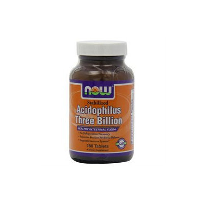 NOW Foods - Acidophilus 3 Billion Stabilized - 180 Tablets