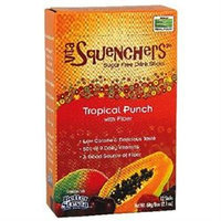 NOW Foods - Drink Sticks Sugar Free with Fiber Tropical Punch - 12 Sticks