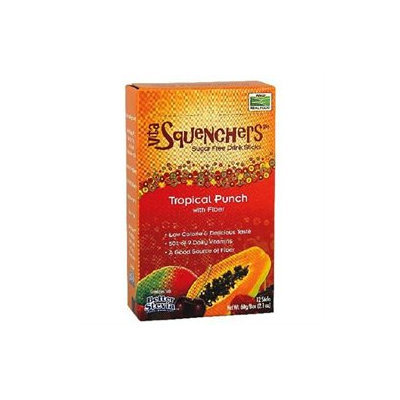 NOW Foods - Drink Sticks Sugar Free with Fiber Tropical Punch - 12 Sticks