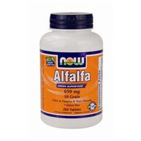 NOW Foods - Alfalfa Green Superfood 10 Grain 650 mg. - 250 Tablets