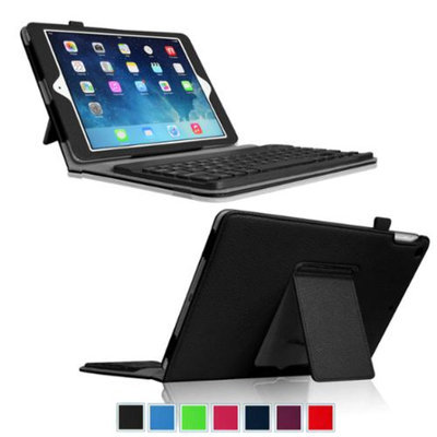 Fintie Ultra Thin Folio Key Removable Bluetooth Keyboard Case Cover for iPad Air 5 (5th Generation), Black