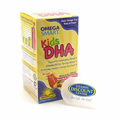 Bundle - 2 Items: 1 Bottle of Kids DHA Omega Smart By Renew Life - 60 Chewables and 1 VDC Pill Box