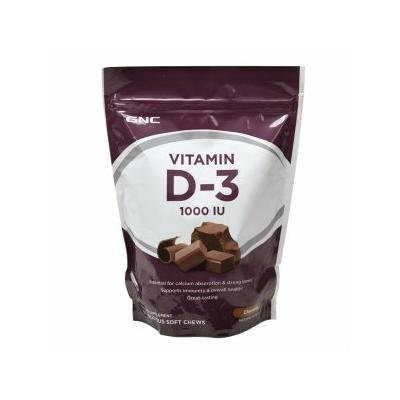 GNC Vitamin D-3 1000IU Soft Chews, Chocolate 60
