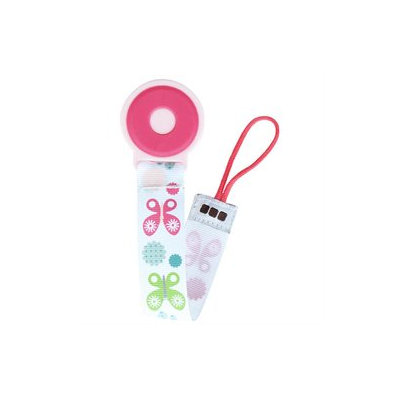 JJ Cole Pacifier Clip - Pink Butterfly