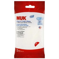 NUK Tooth & Gum Oral Care Wipes, Resealable Pouch, Peggable Tray