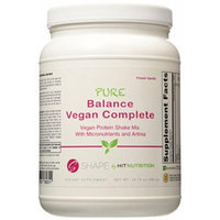 HIT Shape, Pure Balance Vegan Complete, Vegan Protein with a full serving of Daily Vitamins, French Vanilla, 560 Gram