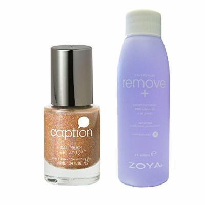 Bundle of Two Iems: Caption Nail Polish in Lookie! Lookie! .34 oz with Nail Polish Remover 2 oz