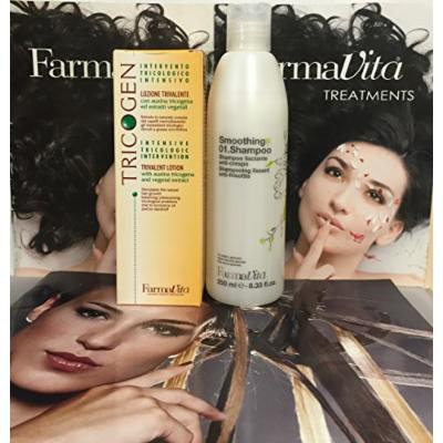 Tricogen Lotion 100ml (3.37 Fl. Oz) Plus Smoothing 01. Shampoo 250ml
