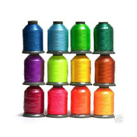 Embroidex 12 Spools BRIGHT Embroidery Machine Thread