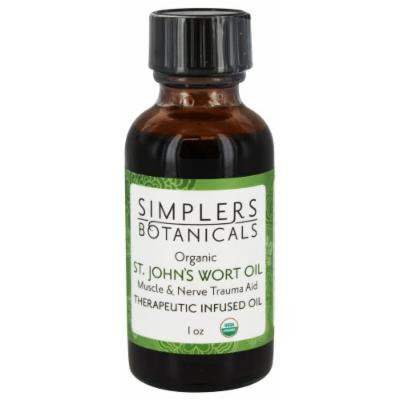 St. John's Wort Infused Oil Organic Simplers Botanicals 1 oz Oil